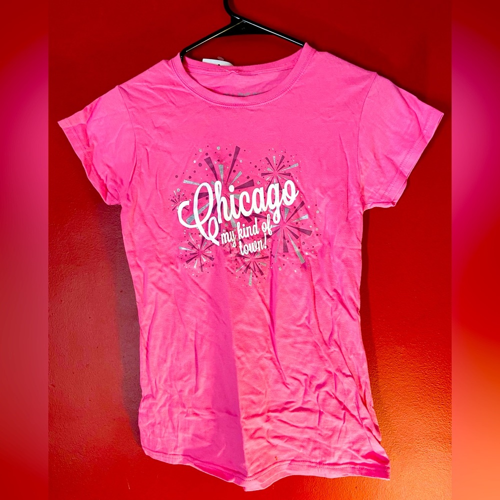 Chicago Pink Tee Shirt Womans Cotton Small With Tags